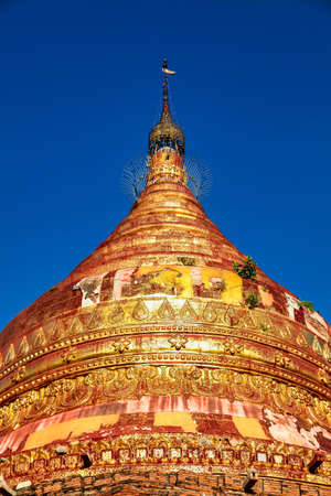 Dhamma Ya Zi Ka Pagoda in Bagan, Myanmar former Burma in Asiaの写真素材