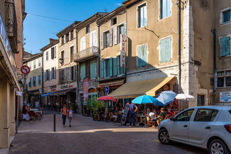 Diois, France - Sep 20, 2020: Chatillon en Diois village in Vercors Natural Regional Park, Diois, Drome, France in Europeのeditorial素材