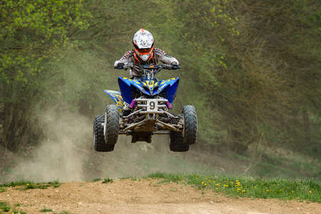 Warching, Germany - June 29, 2019 Motocross training in Warching Germany