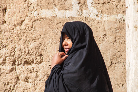 Rissani, Morocco - Oct 18, 2019: People at the Kasbah of Rissani in Morocco, Africaのeditorial素材