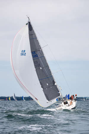 Travemuende, Germany - July 28, 2018 Sailing week in Travemuende Germany