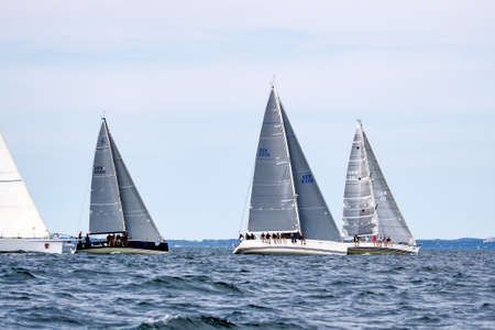 Travemuende, Germany - July 28, 2018 Sailing week in Travemuende Germanyのeditorial素材