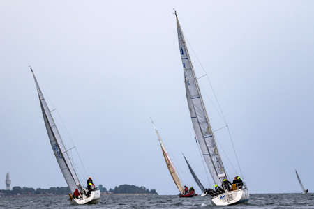 Travemuende, Germany - July 28, 2018 Sailing week in Travemuende Germany