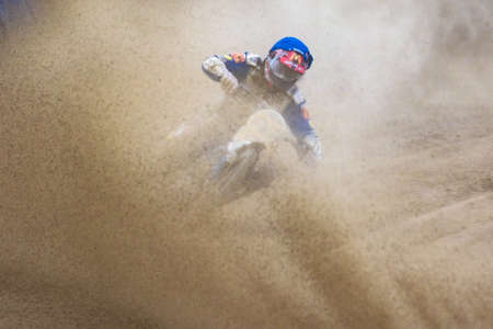 Pfarrkirchen, Germany - September 09, 2018: International dirt track race in Pfarrkirchen in Germanyのeditorial素材