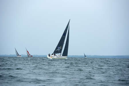 Travemuende, Germany - July 28, 2018 Sailing week in Travemuende Germanyのeditorial素材