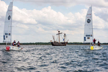 Travemuende, Germany - July 28, 2018 Sailing week in Travemuende Germany