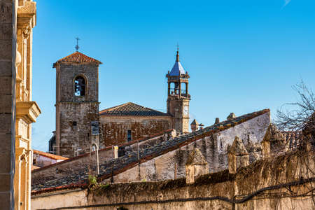 San Martin Church at the Plaza Mayor, Main Square of Trujillo. A small medieval town, birthplace of...