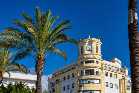 Plaza del Arenal, big square in Jerez de la Frontera Cadiz province Andalusia Spainの写真素材
