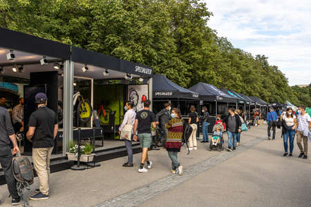 Munich, Germany - Sep 07, 2021: IAA Mobility Open Space. International Automobile Exhibition at...
