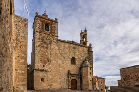 Saint Matthew Church, Iglesia de San Mateo in Caceres,  awarded by Unesco. Extremadura Region ,...