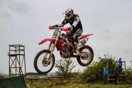 Windsberg, Germany - June 29, 2021: Motocross training in Windsberg Germanyのeditorial素材