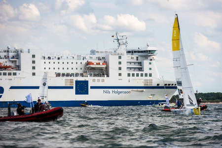 Travemuende, Germany - July 28, 2018 Sailing week in Travemuende Germany