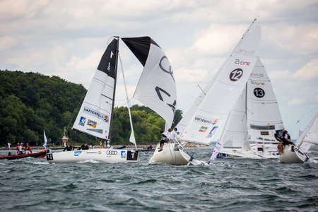 Travemuende, Germany - July 28, 2018 Sailing week in Travemuende Germany