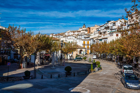 Cazorla, Spain - Nov 29, 2022: Plaza de Santa Maria square, Plaza Vieja - Cazorla in Jaen province, Andalusia, Spain Europeのeditorial素材