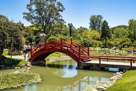 The Buenos Aires Japanese Garden, Jardin Japones is a public garden in Buenos Aires, Argentina. One of the largest Japanese gardens in the world outside Japan.の写真素材