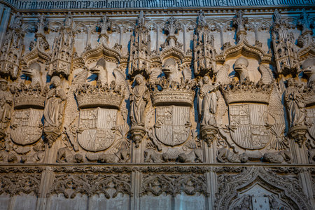 Toledo, Spain - Dec 02, 2022: Interior of the Monastery of San Juan de los Reyes in the Old city of Toledo, Spain, UNESCO World Heritageのeditorial素材