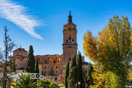 Guadix, Spain - Nov 27, 2022: Cathedral of Guadix or Cathedral of the Incarnation, Catedral de la Encarnacion de Guadix is a Roman Catholic church in Guadix, province of Granada, Spain.のeditorial素材