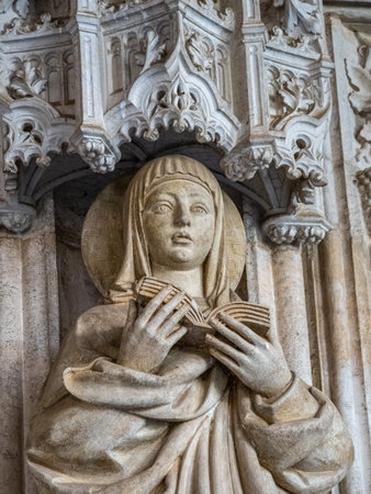Toledo, Spain - Oct 08, 2022: Interior of the Monastery of San Juan de los Reyes in the Old city of Toledo, Spain, UNESCO World Heritageのeditorial素材