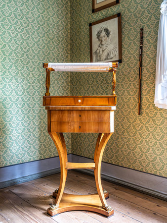 Weimar, Germany - May 11, 2023: Schiller House at Weimar in Germany. Friedrich Schiller's last home and UNESCO World Heritage Siteのeditorial素材