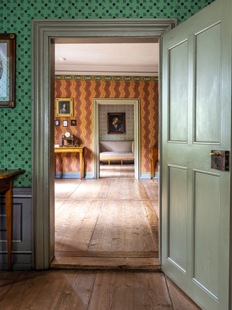 Weimar, Germany - May 11, 2023: Schillerhaus at Weimar in Germany. Friedrich Schiller's last home and UNESCO World Heritage Siteのeditorial素材