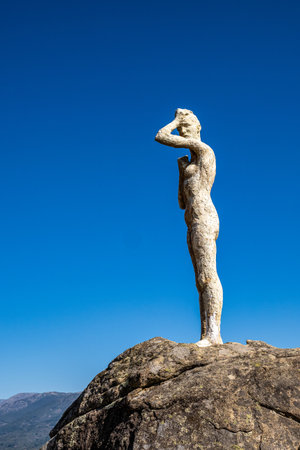 El Torno, Spain - Oct 13, 2022: Mirador de la Memoria, El Torno, Caceres, Spain. Monument in memory of those assassinated by the Franco dictatorship.のeditorial素材