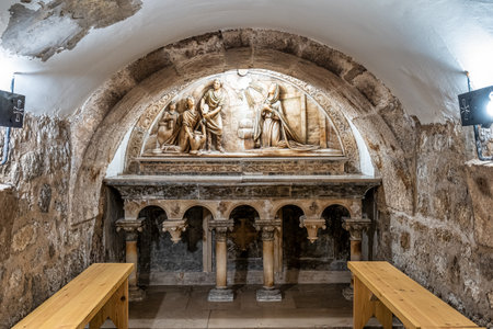 Caleruega, Spain - Jun 16, 2023: Museum of Santo Domingo de Guzman in the medieval village of Caleruega, Burgos, Castilla y Leon, Spain in Europeのeditorial素材