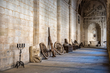 Segovia, Spain - Jul 06, 2023: Interior of the Catedral de Santa Maria de Segovia in the historic city of Segovia, Castilla y Leon, Spainのeditorial素材