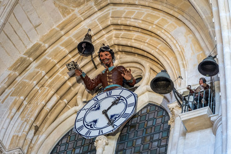 Burgos, Spain - Jun 17, 2023: Interior of the Burgos Cathedral in Castilla y Leon, Spain. Unesco World Heritage Site. Erected on top a Romanesque temple, following a Norman French Gothic model.のeditorial素材