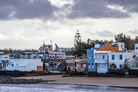 Gran Canaria, Spain - Feb 14, 2023: Ojos de Garza Beach at Gran Canaria, Spain. Playa de Ojos de...