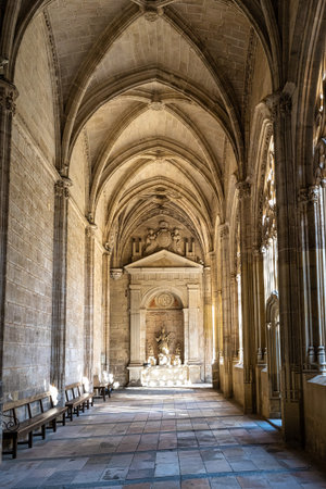 Segovia, Spain - Jul 06, 2023: Interior of the Catedral de Santa Maria de Segovia in the historic city of Segovia, Castilla y Leon, Spainのeditorial素材