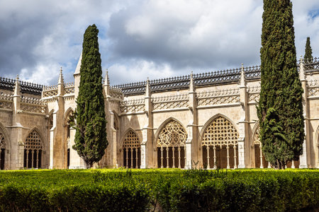 The Monastery of Batalha is a Dominican convent in the civil parish of Batalha, Portugal. Originally known as the Monastery of Saint Mary of the Victory.の写真素材