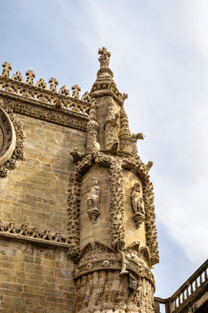 The Monastery of the Order of Christ, Convento de Cristo is the main attraction of the city of Tomar. Santarem District. Portugal.の写真素材