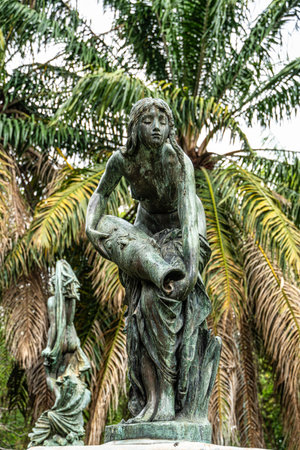 Praca Da Republica, Republic Park at Belem do Para in Brazilの写真素材