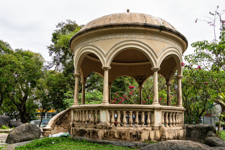 Praca Da Republica, Republic Park at Belem do Para in Brazilの写真素材