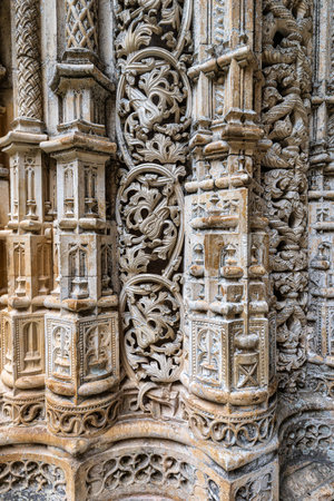 Batalha, Portugal. View of the Capelas Imperfeitas, Unfinished Chapels of Monastery of Batalha aka Monastery of Santa Maria da Vitoria. Gothic and Manueline styleの写真素材