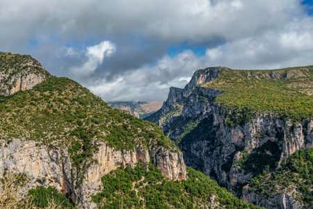 Verdon Gorge, Gorges du Verdon in French Alps, Provence, France. Amazing landscape of the famous...