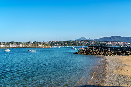 Marina harbor of Hondarribia in the Basque Country of Spain. Marina-Portuaの写真素材