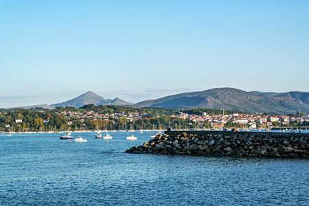 Marina harbor of Hondarribia in the Basque Country of Spain. Marina-Portuaの写真素材