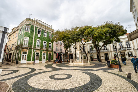 Lagos, Portugal - Feb 22, 2026: Monument to the Dead of the Great War, a war memorial in Lagos, dedicated to the Portuguese troops who died as part of the colonial front during the First World War.のeditorial素材