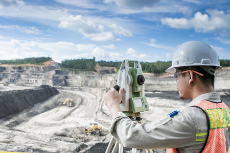 mine surveyorの写真素材
