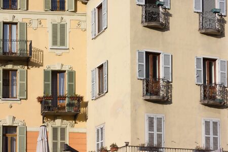 the lake, buildings and landscape in springのeditorial素材