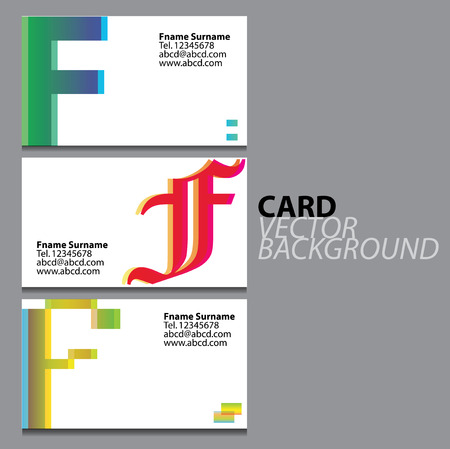 Business cards F のイラスト素材