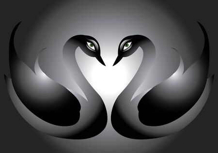Swan Lovesのイラスト素材