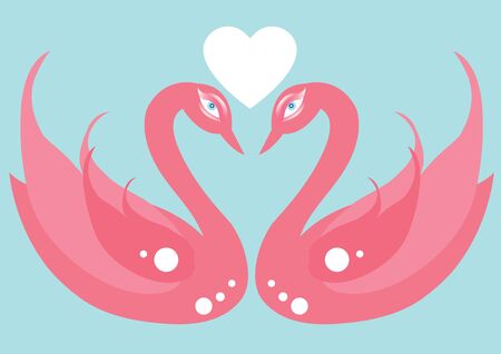 Swan Lovesのイラスト素材