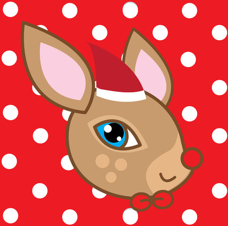 Cute Reindeer Vectorのイラスト素材
