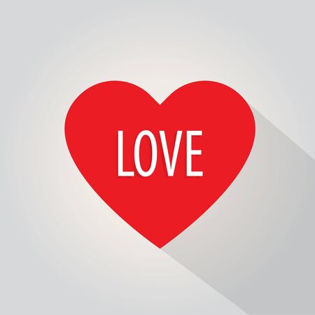 Love Heart Happy valentines day card vector.のイラスト素材