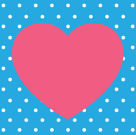 Happy Valentine's card, Love heart vector.のイラスト素材