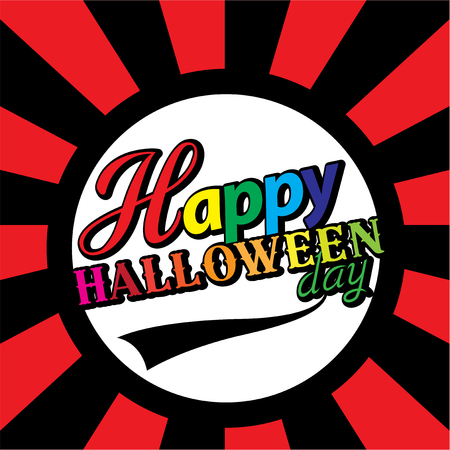 Halloween card Vector Illustration.のイラスト素材