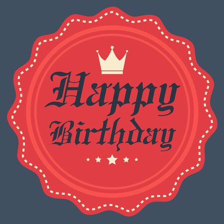 Happy birthday card Vector.のイラスト素材