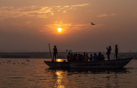 Boat ride on Ganga river, Varanasi